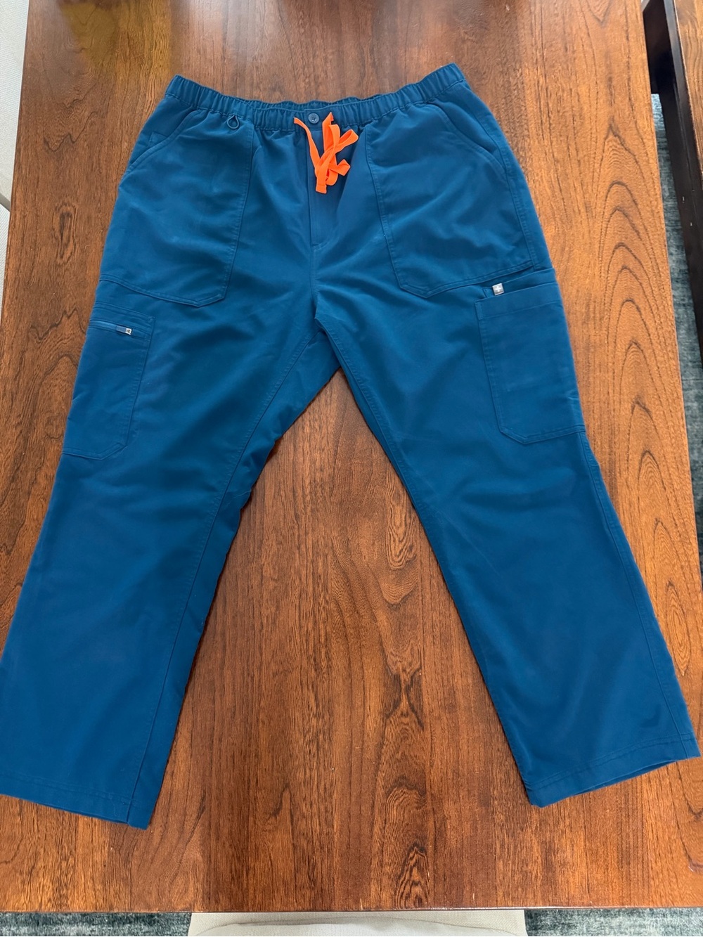 Figs Cairo Cargo Scrub Pants XL (SHORT length) Deep Reef Color